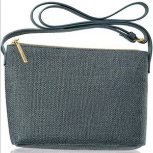 Lancome New Blue Gray Crossbody Bag